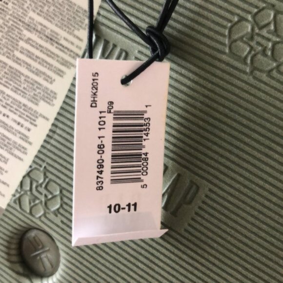 Gap Logo Flip Flops Mens Olivine Green Sz. 10-11 Men's - Picture 5 of 5